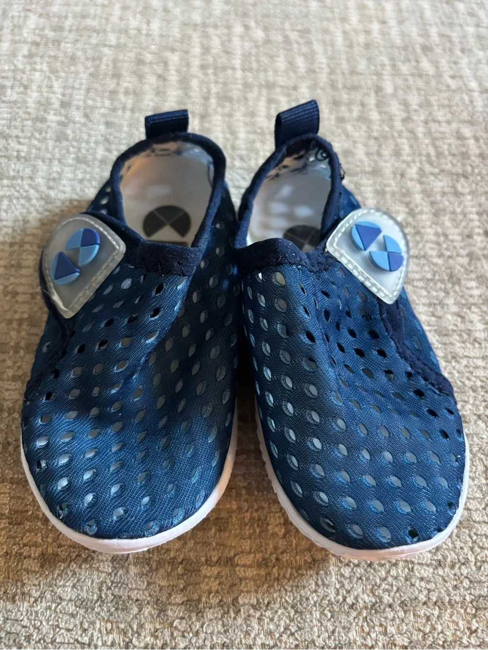 Kids Navy Blue Slip-On Water Shoes